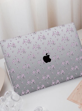 紫花漫语Mac13寸M1保护套air15寸电脑壳pro13MacbookM4Pro14
