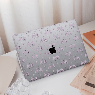 紫花漫语Mac13寸M1保护套air15寸电脑壳pro13MacbookM4Pro14