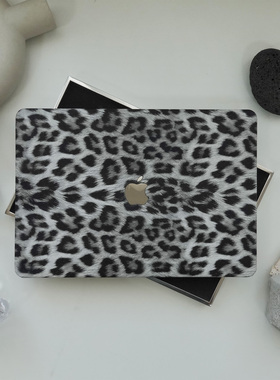 黑色豹纹壳苹果电脑保护套适用于MacBook Pro 14 2025MacBook M1 Pro 13 Air 13 MacBook M2 Air 15 外壳