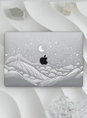 星空适用2024苹果电脑保护套macbookpro14m4保护壳macbookair m315寸macair13外壳macbook16寸新款保护壳