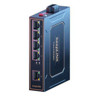 keepLINK 友联 工业级交换机百兆千兆5口8口非管理型导轨式可选poe