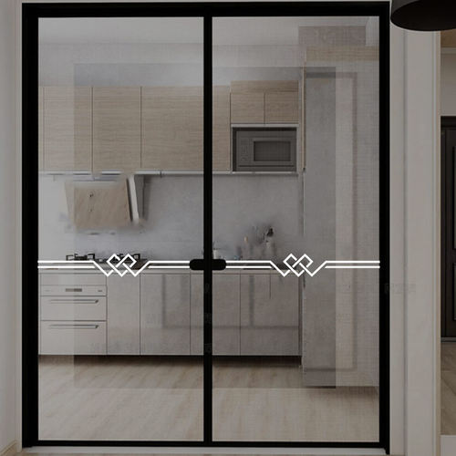 素井玻璃门防撞腰线贴纸