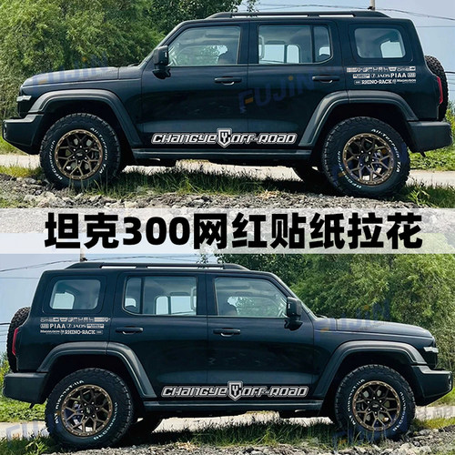 坦克300车贴车身装饰改装拉花