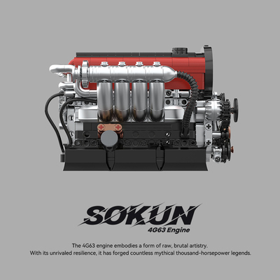 品铂PB4G63T引擎拼装积木