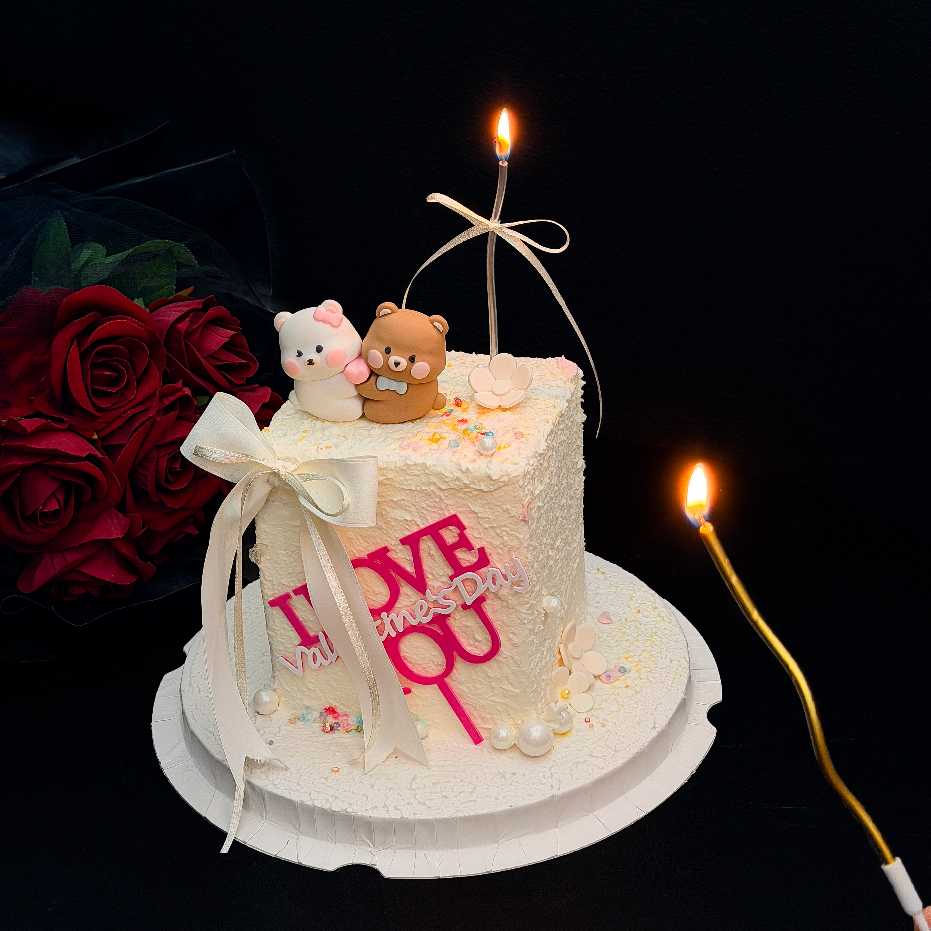 214情人节蛋糕装饰软胶连体熊摆件iloveyou亚克力插件520甜品装扮,节庆用品/礼品,节日装扮用品,淘宝优惠券,粉丝福利购,淘宝优惠卷