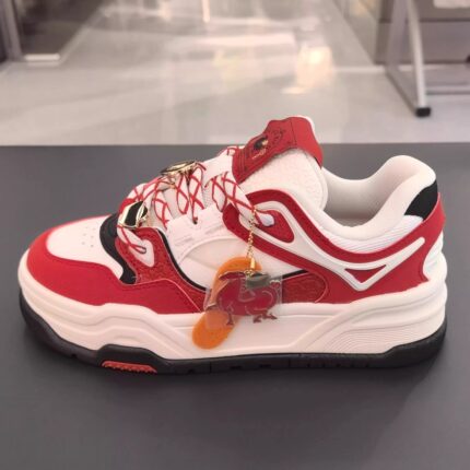 安踏好事发生板鞋女芝士蛋糕厚底7马年限定配色运动鞋子122618071