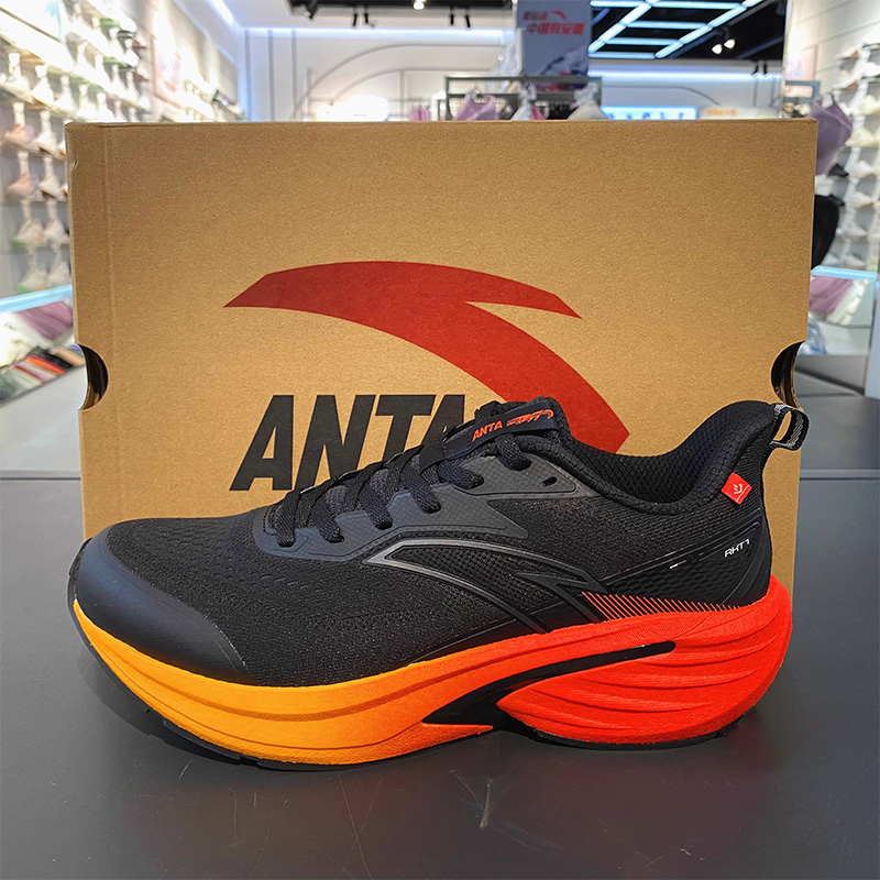 安踏火箭7代跑步鞋男款氮科技防泼水9竞速训练运动鞋子112545581