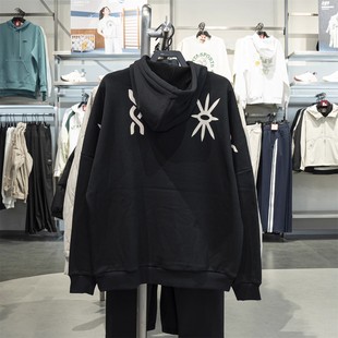 安踏卫衣男款加绒连帽凯里欧文部落风9美式篮球运动服172541703N