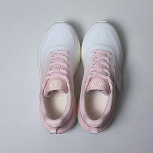 安踏叶子跑步鞋女轻质厚底增高有氧2慢跑轻质运动鞋女款122615536