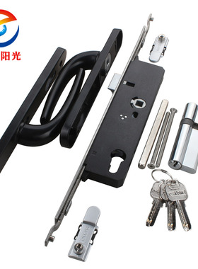 8535断桥铝平开门单点锁体铝合金门85105执手断桥铝门锁多点锁体