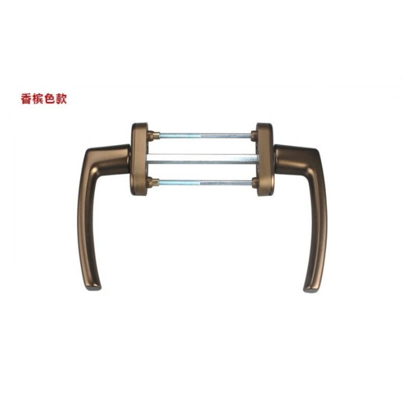 Roto铝包木阳台门双面执手把手