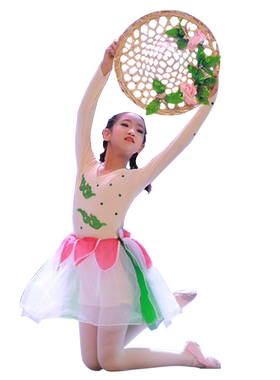儿童舞蹈服我家住在桃花山女