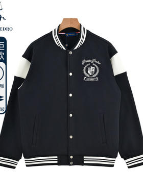 保罗彼得专柜款秋冬新款男棒球服外套茄克加绒棒球服NTCD72500