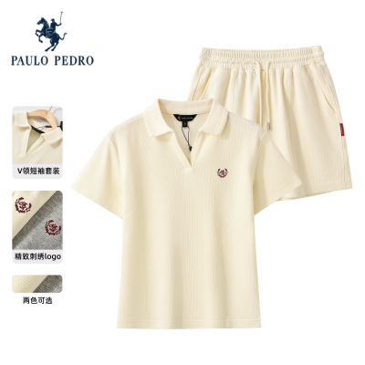 保罗彼得2026夏季新款女士短袖短裤套装polo衫休闲运动BWFBD00051