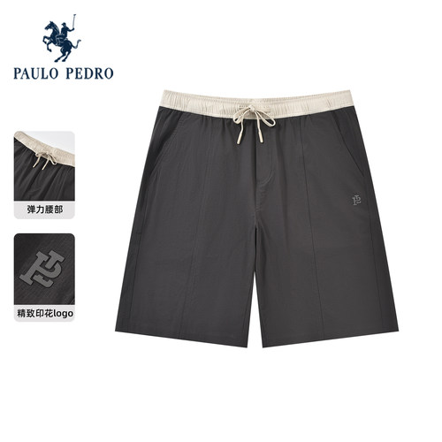 保罗彼得夏季新款男士休闲裤短裤透气百搭家居弹力时尚KDFBH00110