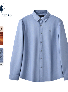 【加绒】保罗彼得2025冬男厚衬衫商务休闲保暖长袖上衣CXEDC00270