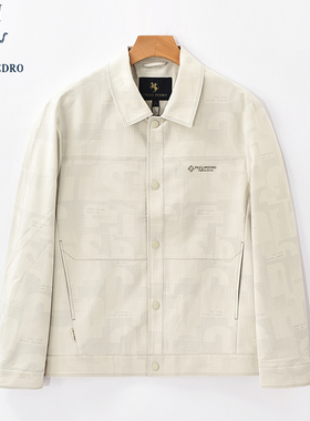 保罗彼得2025年春装新款男士长袖夹克短外套翻领时尚衣REEA19760