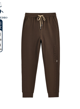 保罗彼得门店同款秋男休闲裤长裤灯芯磨毛束脚裤小腿裤KDCC97770