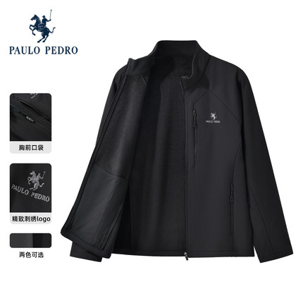 [加绒]保罗彼得2025秋冬男士加厚夹克衫工装休闲短外套NTECU00321