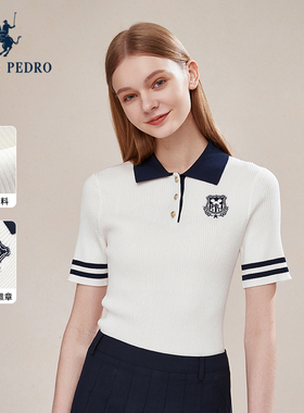 保罗彼得2025春夏季新款女短袖针织T恤衫上衣专柜同款UKEB66650