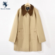 休闲中长款 韩版 风衣宽松显瘦遮肉外套YHDC31360 新款 保罗彼得秋季