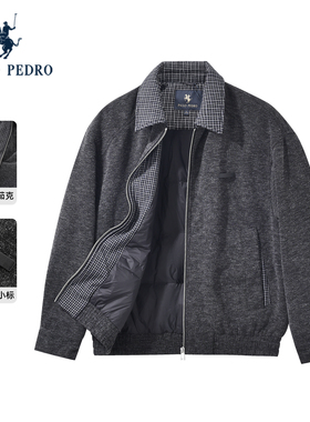 保罗彼得2025冬季男士90鸭绒羽绒服保暖翻领短外套夹克IAEDU00540