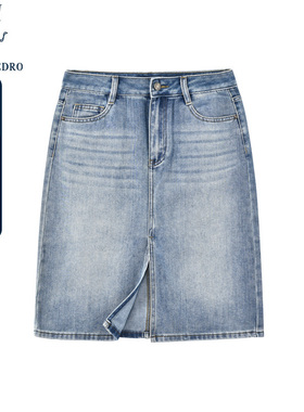 保罗彼得新款女士休闲半身裙牛仔百搭时尚短裙专柜同款NHDB19300