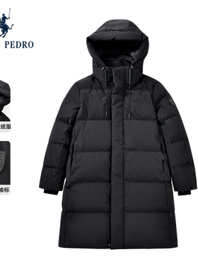 保罗彼得2025冬季女长款羽绒服保暖加厚连帽中长款外套RQEDR00481