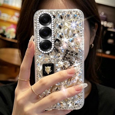 轻奢高级网红闪钻适用三星GalaxyZFold6手机壳高端ZFlip4爆款ZFold2防摔ZFold4透明W22硅胶ZFold3外壳W25
