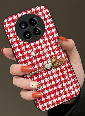 冬天针织布艺适用小米15手机壳本命年12s新款9情侣note12pro极速版红色13+/2025年9 女款11se防摔11毛绒9全包