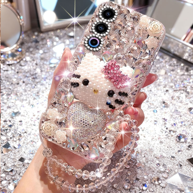 高端奢华镶钻手机壳，不掉钻，不发黄