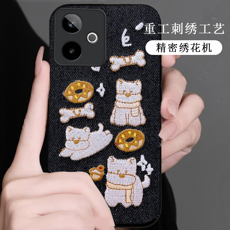 牛仔布艺刺绣,不掉色,不脱丝