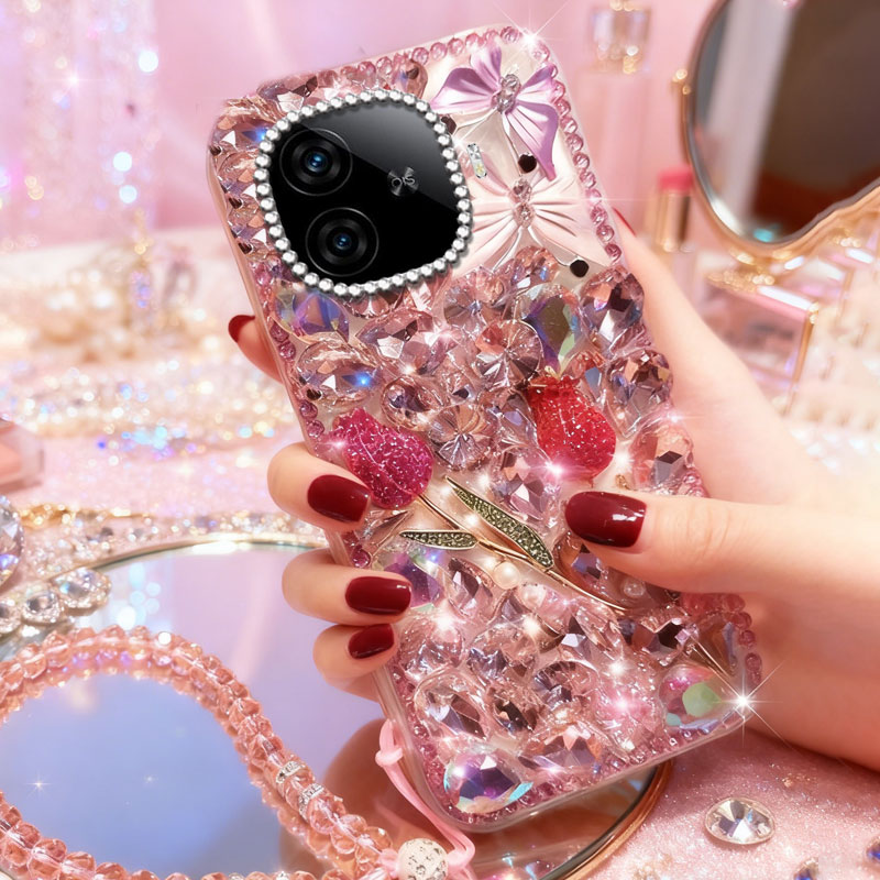 高端奢华镶钻手机壳，不掉钻，不发黄