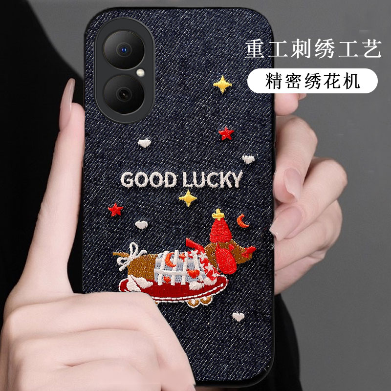 牛仔布艺刺绣，不掉色，不脱丝