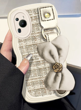 2025蛇年红色名媛小香风适用荣耀200手机壳喜庆畅玩30Plus针织华为Z 5G布艺30青春版保护套20本命年7T春节