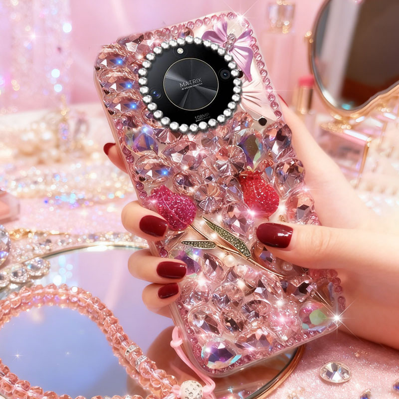 高端奢华镶钻手机壳，不掉钻，不发黄