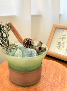 只此青绿精油无火香薰扩香石天然晶石香氛礼盒摆件创意生日小礼物