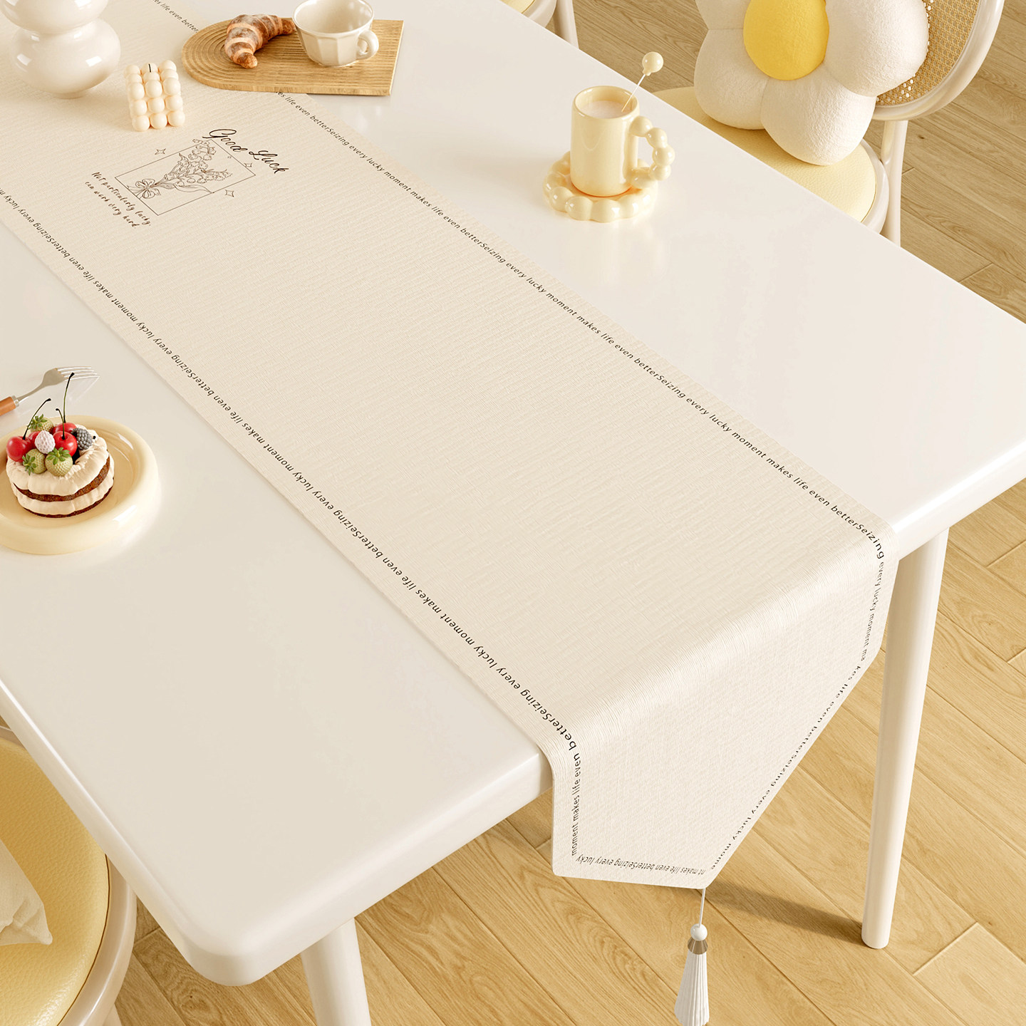 茶席桌旗家用餐桌中间长条