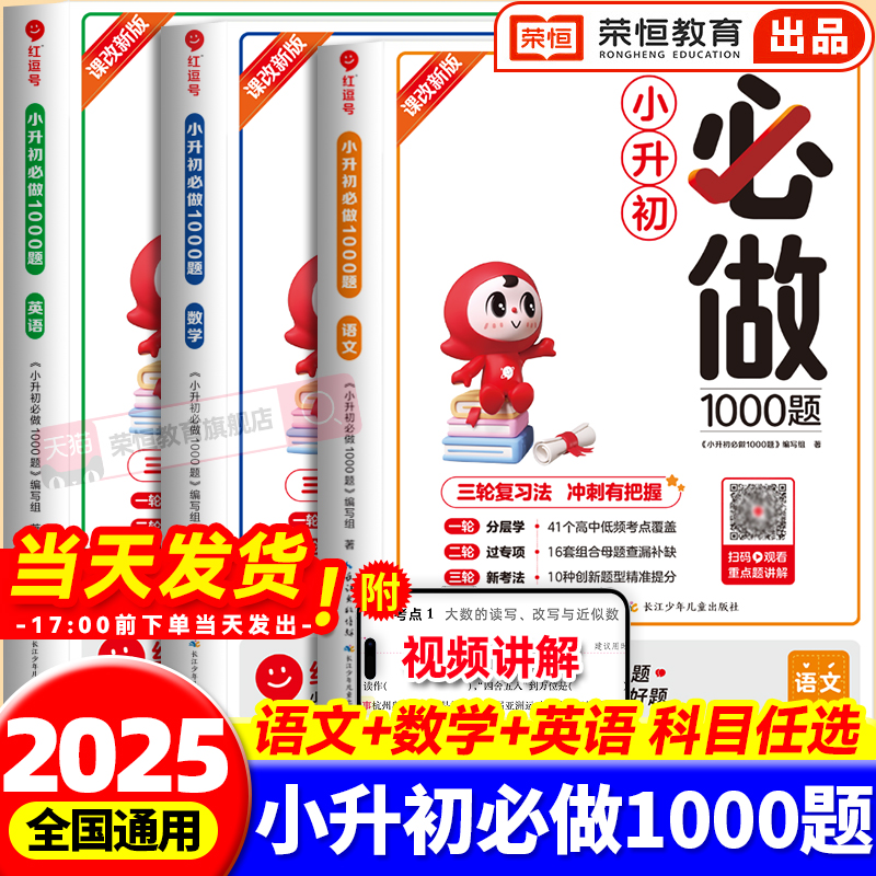 小升初必刷题人教版2025新版