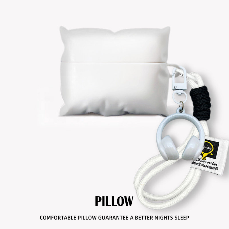 适用漫步者花再zeroair保护套硅胶花再Zero Air蓝牙耳机壳挂绳zero喵保护壳防摔创意枕头