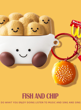 适用于倍思Baseus M2s蓝牙耳机套pro软壳M3卡通硅胶2023版W04保护套Plus小众m2s可爱m2+薯条AS01降噪耳机壳女