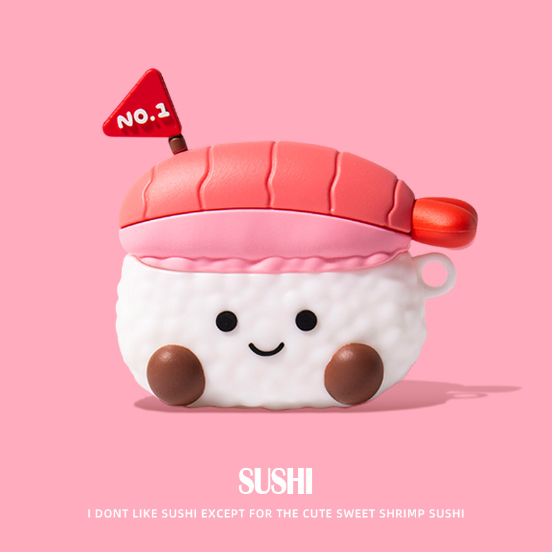 适用于华为荣耀Earbuds X5保护套亲选X5spro蓝牙耳机壳全包x5可爱寿司硅胶套x5s创意卡通软壳x5s pro耳机套