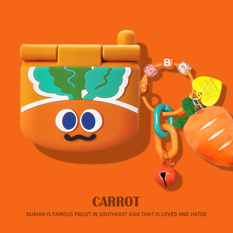 适用于三星buds3pro保护套Galaxy buds2pro保护壳FE蓝牙耳机套live软壳buds3硅胶bus2pro耳机壳盒bud3胡萝卜