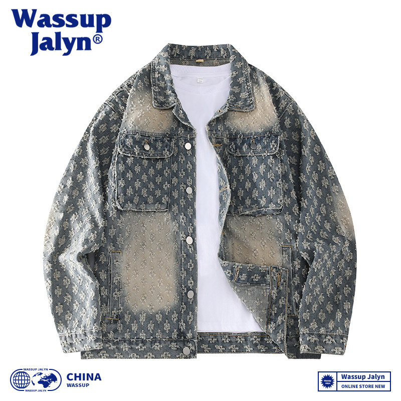 WASSUPJALYN美式复古破洞牛仔