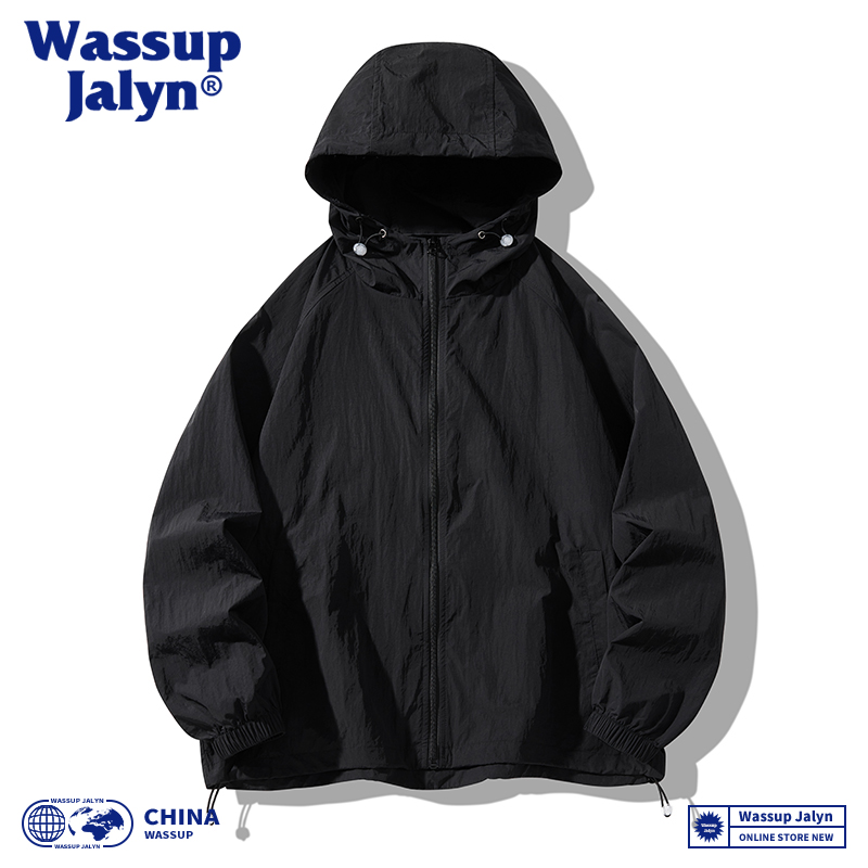 WASSUP JALYN冰丝防晒衣外套男女夏季2025新款轻薄休闲宽松防晒服