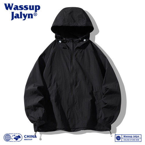 WASSUP JALYN冰丝防晒衣外套男女夏季2025新款轻薄休闲宽松防晒服