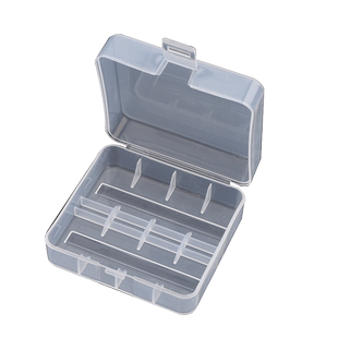 26650电池收纳盒 单节双节透明塑料盒 1节2节电池储存放置保护盒