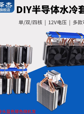 diy半导体冷水机套件制冷片12V小型鱼缸空调水冷降温饮水机制冷器