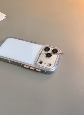 紫色果冻适用苹果17手机壳透明硅胶17Promax磨砂15pro简约16高级感iPhone15防摔14新款全包16pro男女超好看