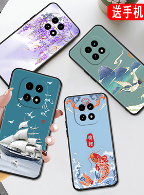 秋昊适用于realmev60唯美国潮风opporealmev60新款手机壳rmx3995高级感opop真我v60小众ins超火opp0国风山水